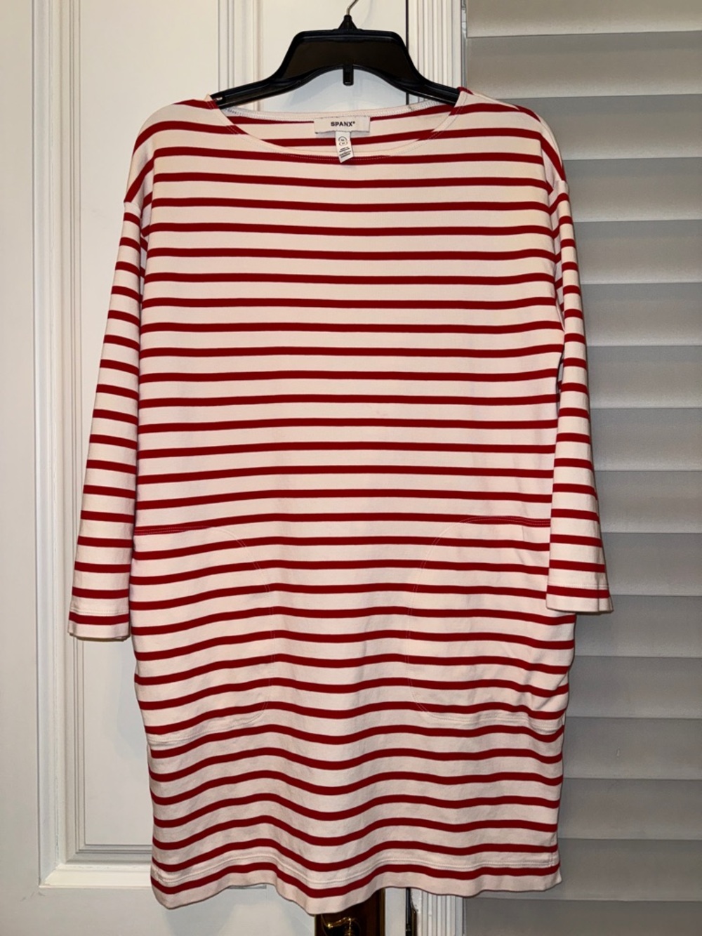 SPANX Red and White Striped Women’s Dress